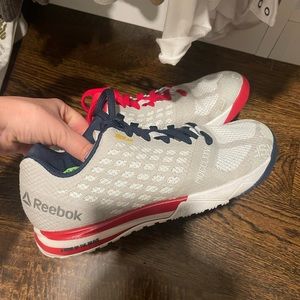 Reebok nano red white and blue limited edition shoes